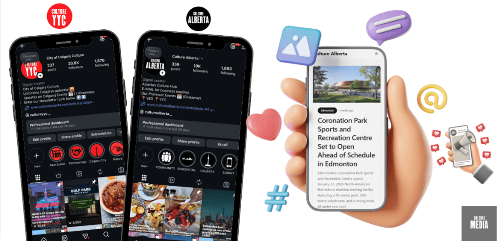 Our Media Platforms - Instagram, Website, and Newsletter